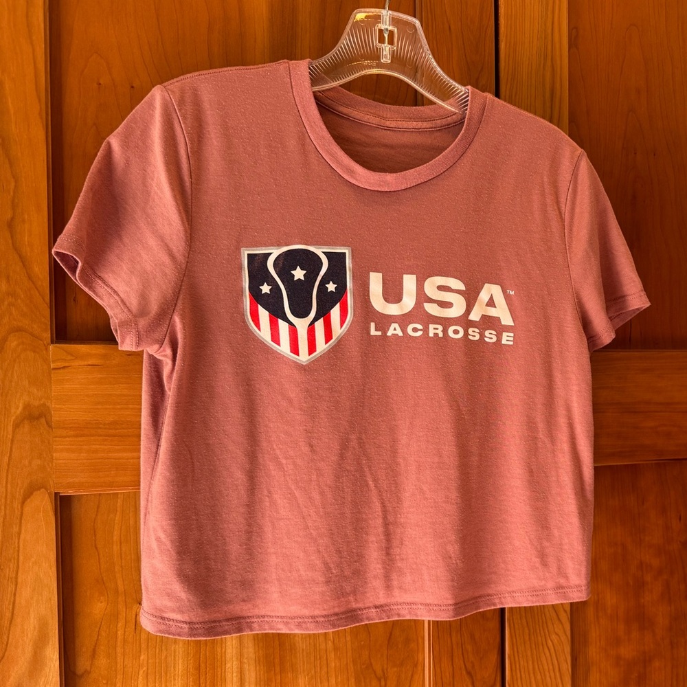 USA Lacrosse Cropped Short Sleeve Shirt
